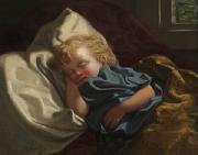 John George Brown Sleeping Angel Spain oil painting artist